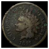 1871 Indian Head Cent NICELY CIRCULATED