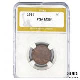 1914 Buffalo Nickel PGA MS64