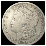 1881 Morgan Silver Dollar NEARLY UNCIRCULATED