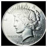 1935 Silver Peace Dollar CLOSELY UNCIRCULATED