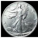 1936 Walking Liberty Half Dollar CLOSELY UNCIRCULA