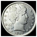 1893 Silver Barber Quarter CLOSELY UNCIRCULATED