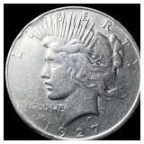 1927 Peace Silver Dollar NEARLY UNCIRCULATED