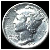 1924 Mercury Dime CHOICE AU