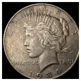 1934 Peace Silver Dollar NEARLY UNCIRCULATED
