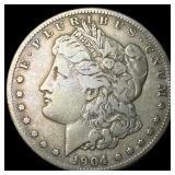 1904-S Morgan Silver Dollar ABOUT  UNCIRCULATED
