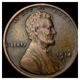 1914-D Lincoln Wheat Cent NEARLY UNCIRCULATED