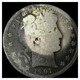 1901-S Barber Silver Half Dollar NICELY  CIRCULAT
