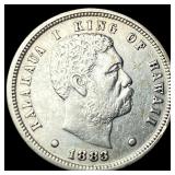 1883 Hawaii Silver Dime CLOSELY UNCIRCULATED