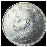 China 1914 Silver Dollar (Yuan Shikai) CLOSELY UNC