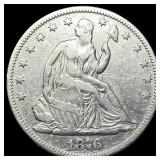 1876 Seated Liberty Half Dollar ABOUT UNCIRCULATED