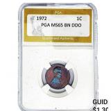 1972 Lincoln Memorial Cent PGA MS65 BN DDO