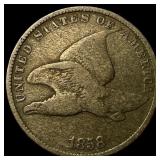 1858 Copper-Nickel Flying Eagle Cent LIGHTLY CIRCU