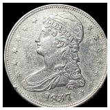 1837 Capped Bust Half Dollar CLOSELY  UNCIRCULATE