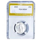 1920 Standing Liberty Quarter PGA MS64