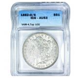 1882-O/S Morgan Silver Dollar ICG AU53