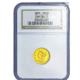 1898 $2.50 Gold Quarter Eagle NGC MS64