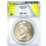 1976-D Eisenhower Dollar ANACS MS66