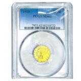 1929 $2.50 Gold Quarter Eagle PCGS MS62