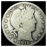 1915 Barber Half Dollar NICELY CIRCULATED