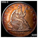 1856-S Seated Liberty Half Dollar HIGH GRADE+