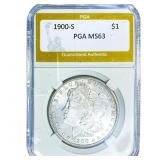 1900-S Morgan Silver Dollar PGA MS63