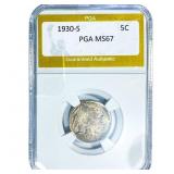 1930-S Buffalo Nickel PGA MS67