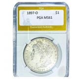 1897-O Morgan Silver Dollar PGA MS61