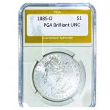 1885-O Morgan Silver Dollar PGA Brilliant UNC