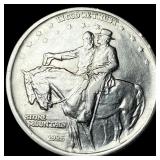 1925 Silver Stone Mountain Half Dollar  CLOSELY U