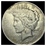 1927-D Silver Peace Dollar ABOUT UNCIRCULATED