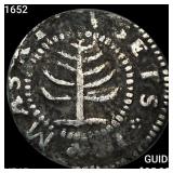 1652 Pine Tree Shilling NEARLY UNCIRCULATED