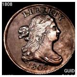 1808 Draped Bust Half Cent HIGH GRADE