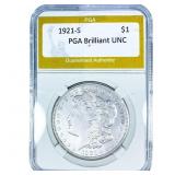 1921-S Morgan Silver Dollar PGA Brilliant UNC