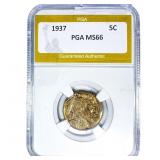 1937 Buffalo Nickel PGA MS66