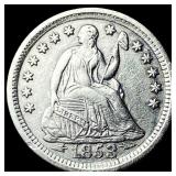 1853-O Seated Liberty Half Dime CLOSELY UNCIRCULAT