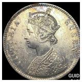 1862 British-India Silver Rupee