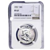 1957 Franklin Half Dollar NGC PF67