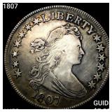 1807 Draped Bust Half Dollar CLOSELY UNCIRCULATED