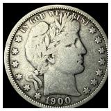 1900-O Silver Barber Half Dollar LIGHTLY CIRCULATE