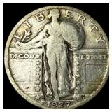1927-S Silver Standing Liberty Quarter LIGHTLY CIR