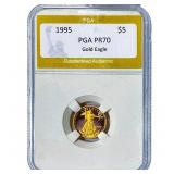 1995 Gold $5 American Liberty PGA PR70