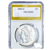 1900-O Morgan Silver Dollar PGA MS65