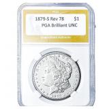 1879-S Rev 78 Morgan Silver Dollar PGA Brilliant U