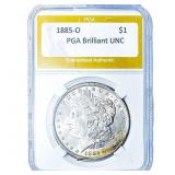 1885-O Morgan Silver Dollar PGA Brilliant UNC