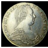 1780 Silver Maria Theresa Thaler UNCIRCULATED