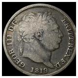 1819 Silver Sixpence Great Britain LIGHTLY CIRCULA