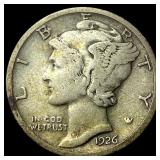 1926-S Silver Mercury Dime ABOUT UNCIRCULATED