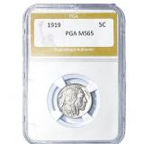 1919 Buffalo Nickel PGA MS65
