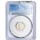 1942/1 Mercury Silver Dime PCGS F15